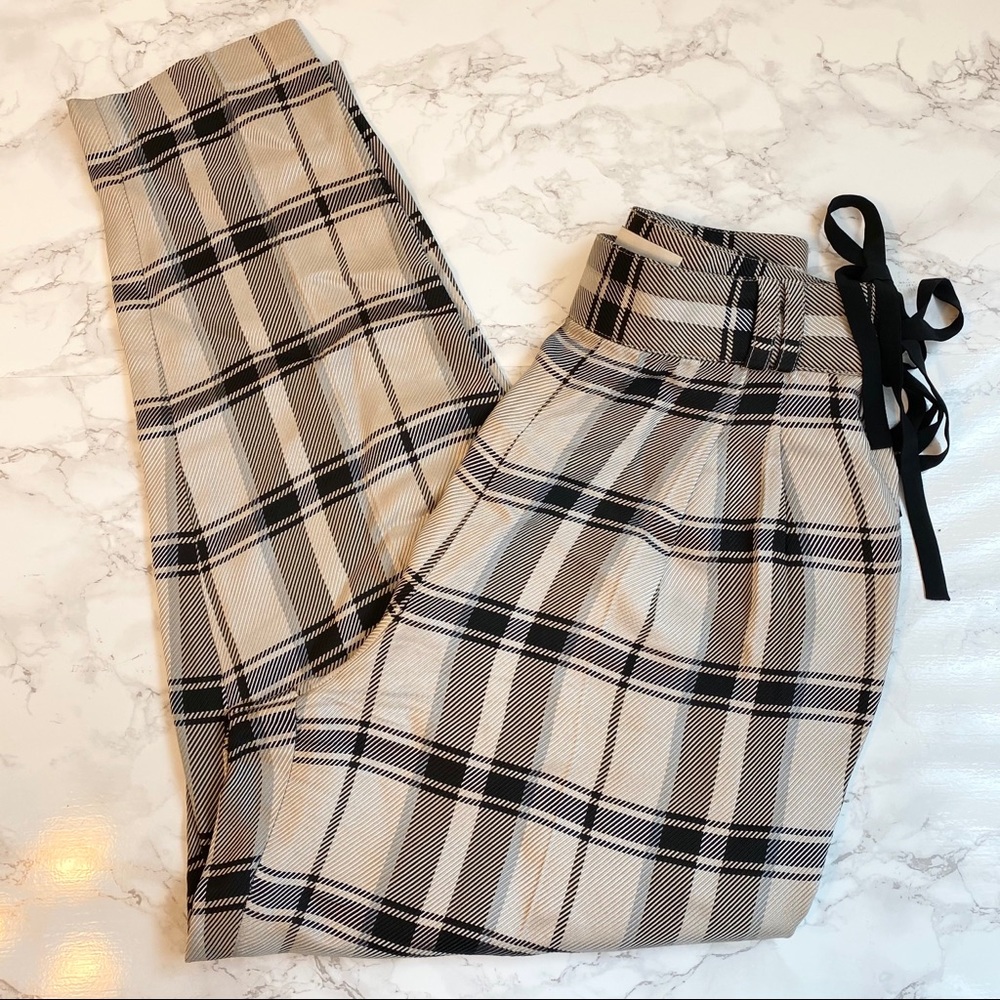 3.1 Phillip Lim Silk Check Trousers Size 2 - Picture 2 of 8